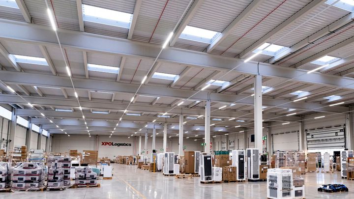 LED lighting in Spain and Portugal Led lit XPO site