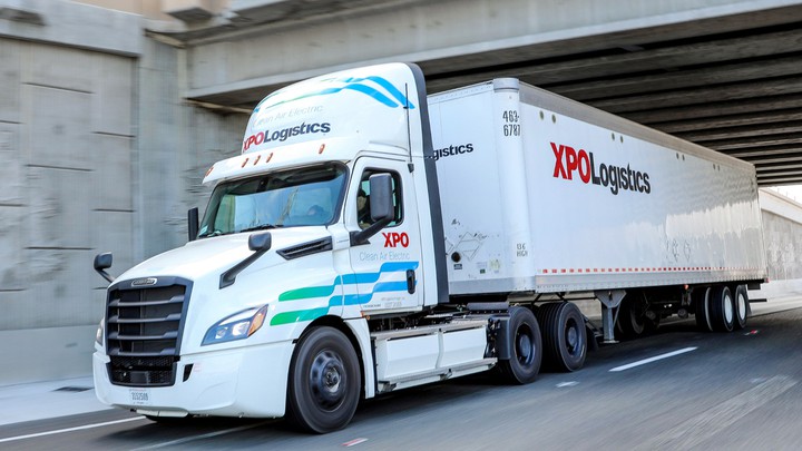 XPO Logistics Recognized for Environmental Sustainability as a Green 75 Supply Chain Partner Electric US truck
