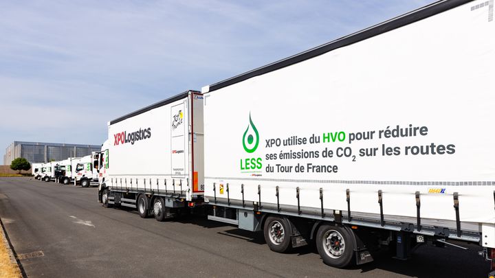 XPO and Tour de France 2023 XPO LESS truck