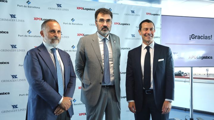 XPO multimodal transport in Barcelona Barcelona port